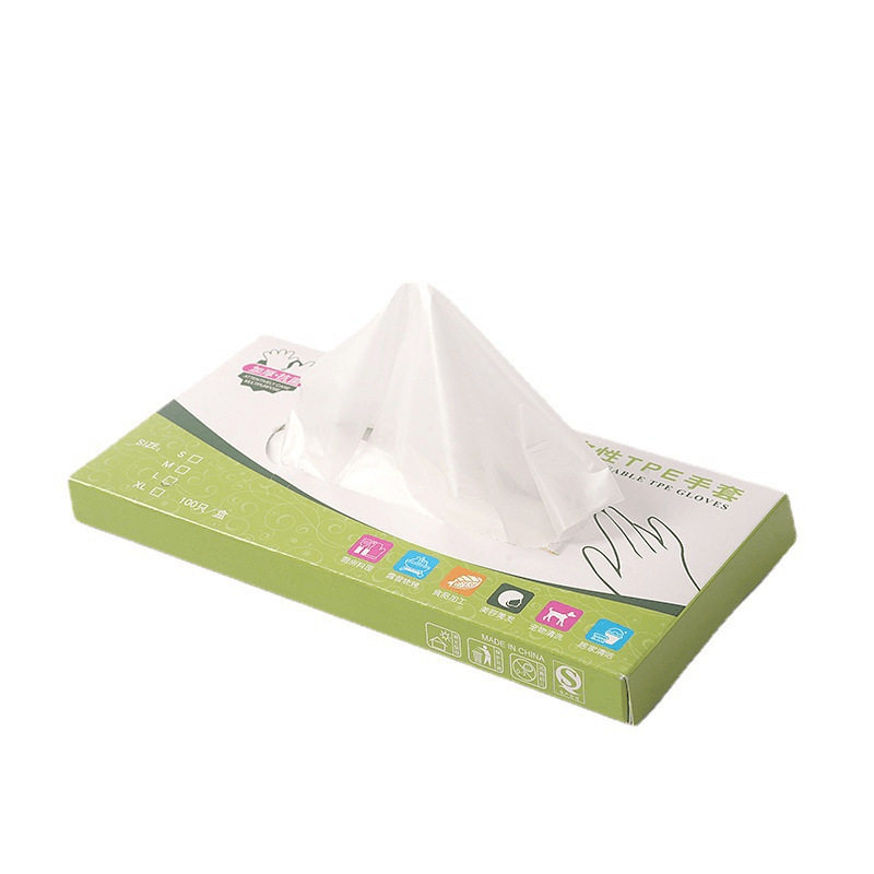 Disposable gloves tpe food grade in stock wholesale catering baking kitchen boxed removable oil-proof and antifouling