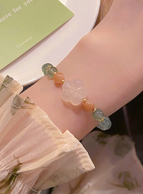 绿意盎然~绿草莓手链超仙