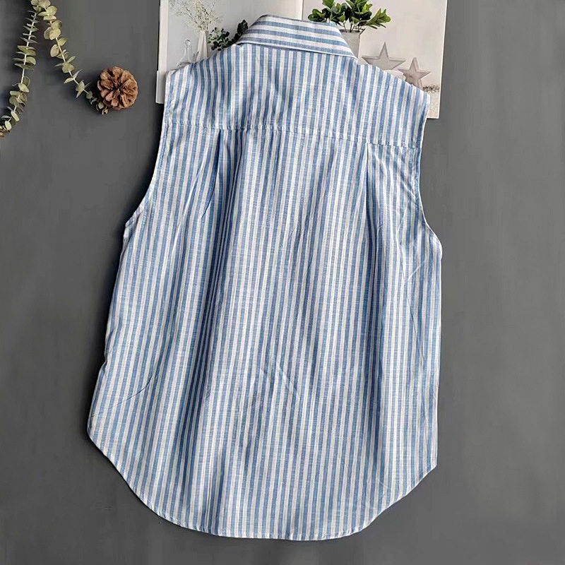 少量 限定 品牌单 蓝白竖条纹卫衣叠穿伴侣假领子女衬衣衬衫,淘宝优惠券,粉丝福利购,淘宝优惠卷