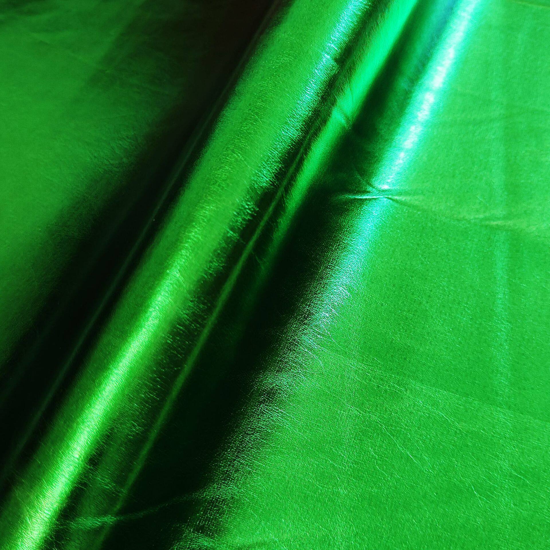 Pu101 grain metallic leather gold film highlight glitter bright leather 61 grain nappa metallic leather patent leather