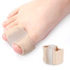 Toe Separator Thumb Valgus Big Foot Bone Overlapping Toe Separator Men's and Women's Fiber Double Hole Toe Orthosis