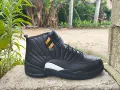 AJ12-Black and White Gold