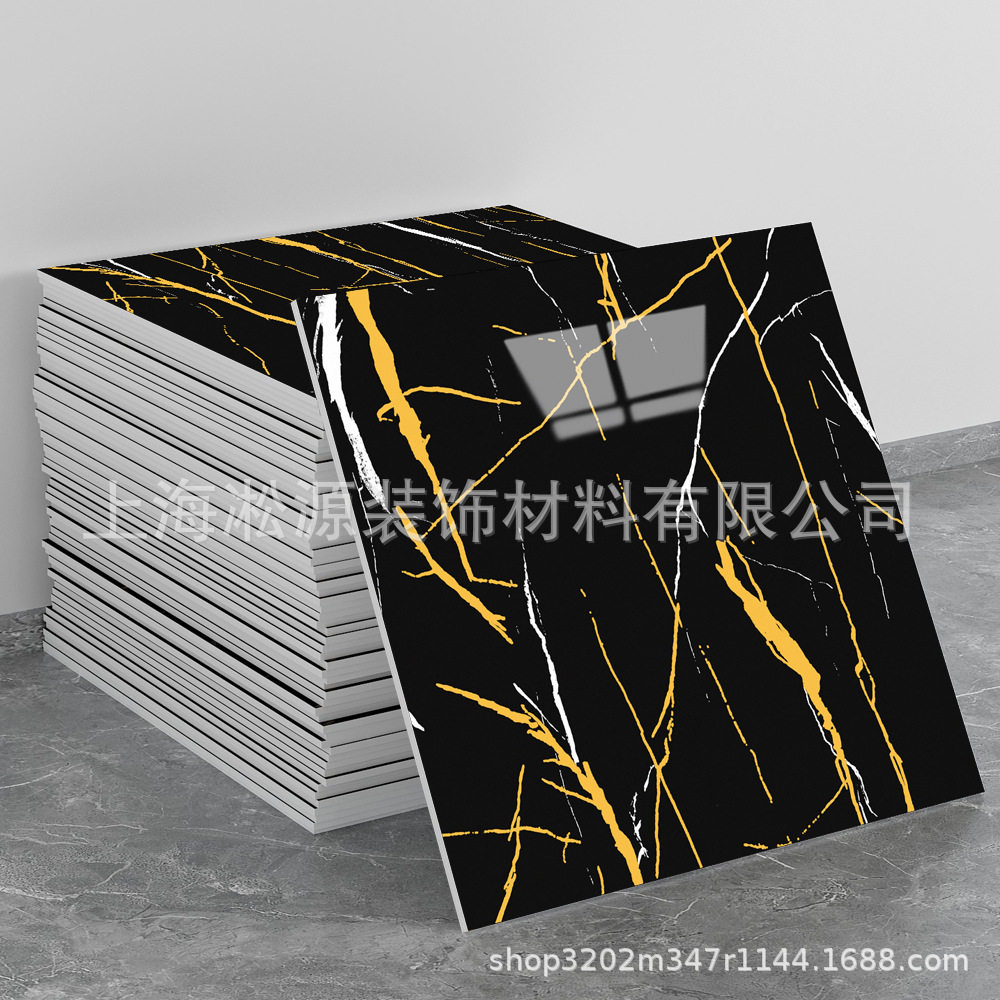 外贸跨境热销大理石仿瓷砖墙贴自粘防水防潮背景墙面装饰墙壁纸