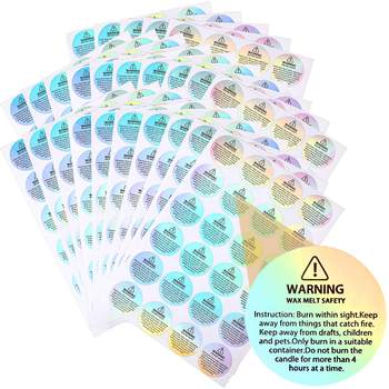 Amazon eBay cross-border hot products candle warning label candle jar container sticker Candle safety label