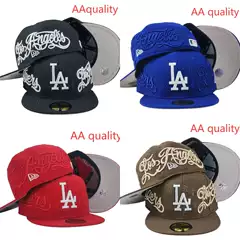 Wholesale Foreign Trade Fully Embroidered Baseball Caps for Men and Women, Reverse-Wear Street Dance Hats, Flat-Brim Hats, American Size Hats