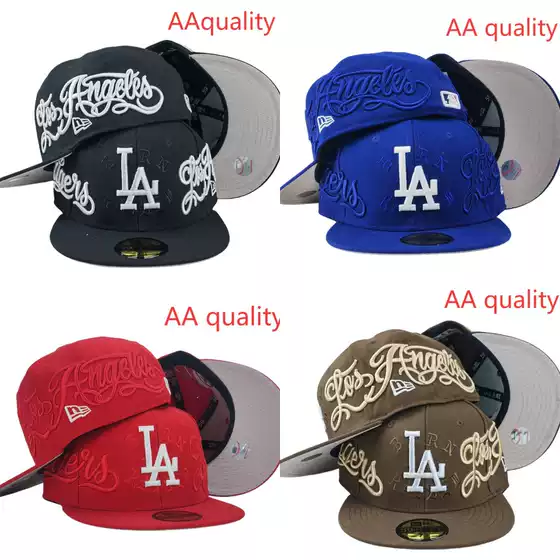 Wholesale Foreign Trade Fully Embroidered Baseball Caps for Men and Women, Reverse-Wear Street Dance Hats, Flat-Brim Hats, American Size Hats