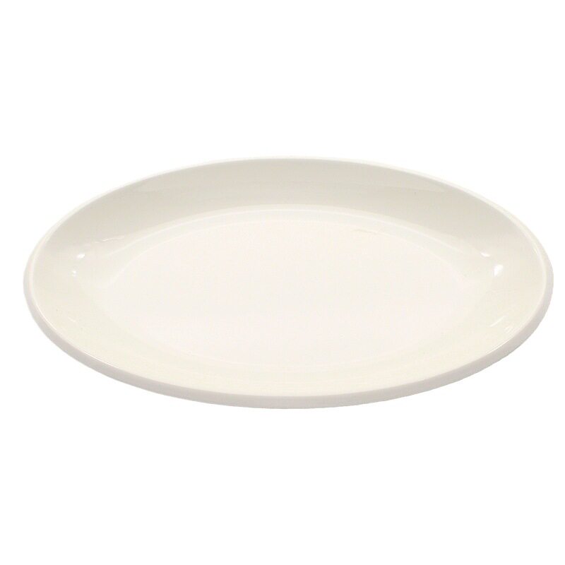 A5 White Imitation Porcelain Fish Plate Dan Plate Oval Flat Plate Foreign Trade Plastic Plate Hot Pot Lettuce Plate melamine Tableware Plate
