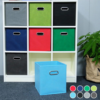 Non-Woven Drawer Box Clothing Organizer Storage Box Single Metal Buckle Handle Lidless Foldable Storage Box