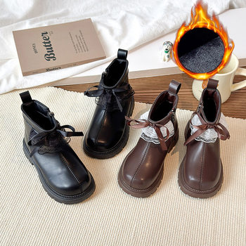 Children's Boots 2025 Autumn and Winter New Boys' Boots Fleece-Lined Cotton Short Boots Baby Warm Snow Boots Large Cotton Shoes