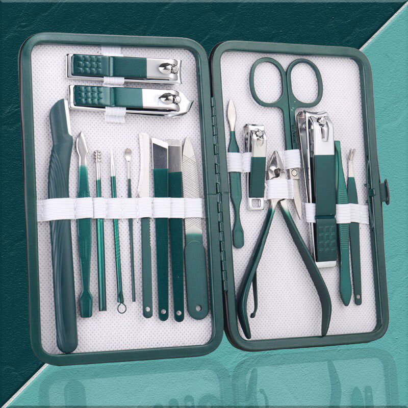 Manufacturer Wholesale Nail Clipper Set Manicure Tools Nail Clipper Set Nail Scissors 18-Piece Beauty Tools Set