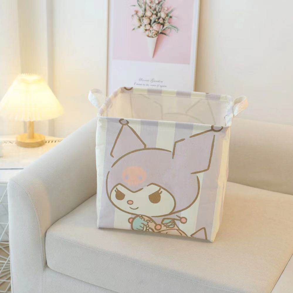 Cartoon household foldable laundry basket dormitory home clothes storage box cartoon large capacity toy storage basket