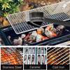 Plastic Handle Barbecue Brush Copper Wire Steel Wire Grill Cleaning Brush Spatula Fork Knife Sweeper Skewer Bbq Set Pineapple