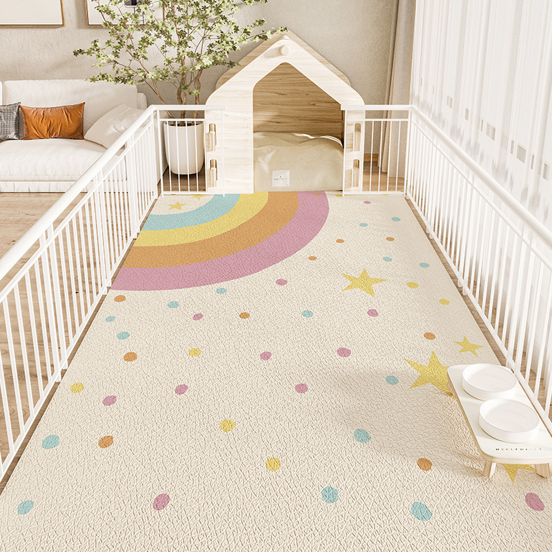 宠物地垫防水隔尿免洗PVC垫子狗窝耐磨可擦地垫养猫专用夏天地毯