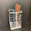 Japanese-Style Minimalist Iron Spray-Painted Chopstick Holder Kitchen Utensil Storage Rack No-Drill Chopstick Cage