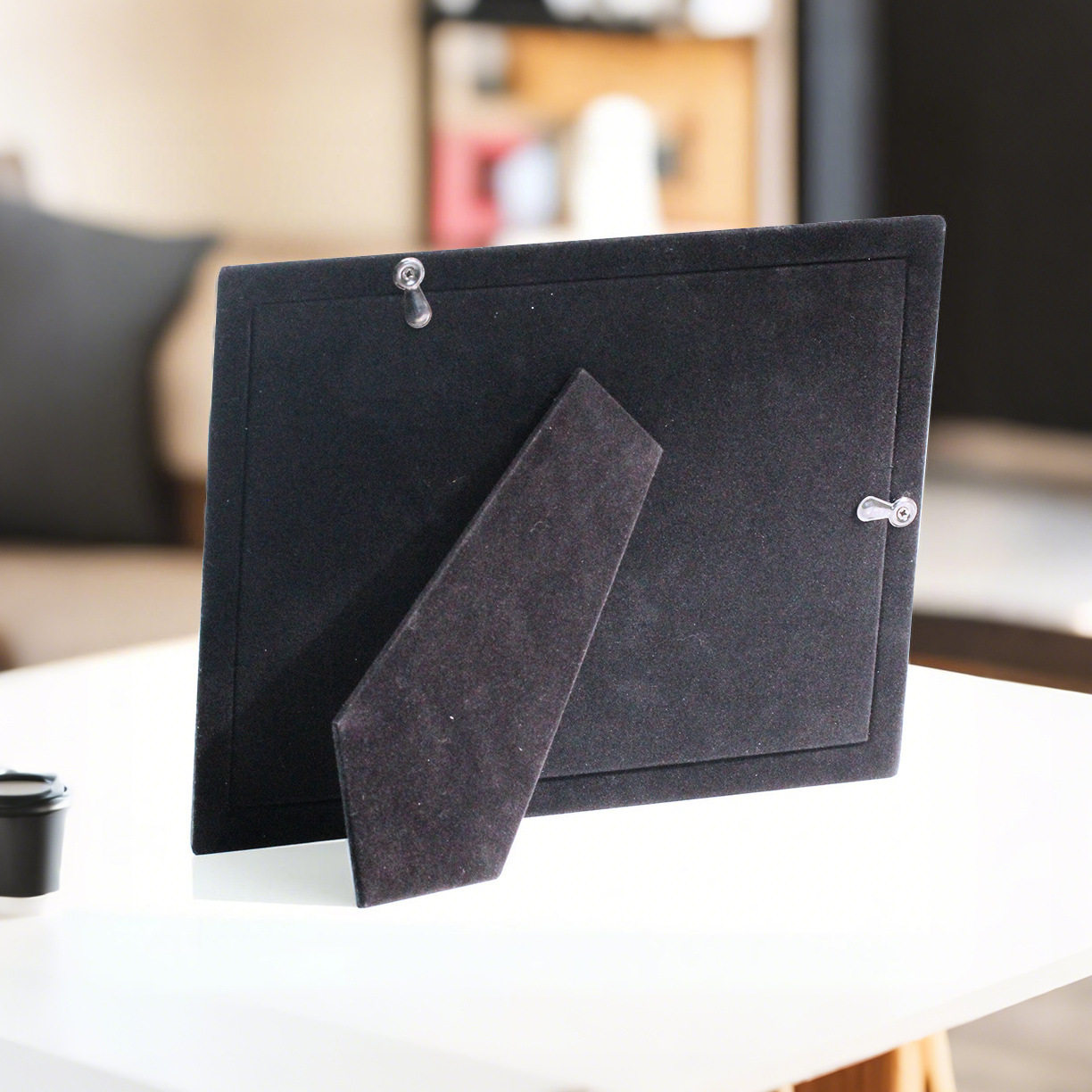 6-Inch 7-Inch 8inch 10inch Ethereal and Cool Silver-Plated Metal Flat-Edge Glossy Photo Frame Desktop Ornament Photo Display