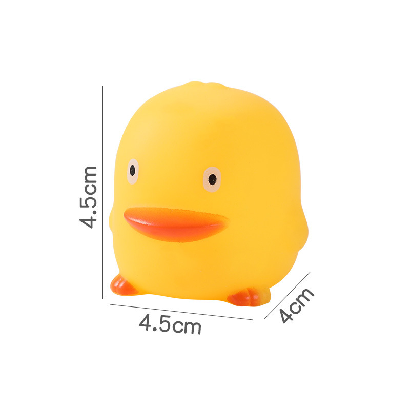 搪胶捏捏乐可爱动物小鸭子儿童洗澡戏水宝宝浴室沐浴益智玩具批发