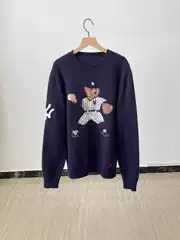 Xiaoma~Autumn and Winter New Joint Series Limited Edition American Retro Classic Heavy Industry Bear Embroidered Sweater Knitted