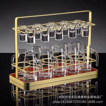 Liquor Glass Set Household Two-two-point Wine Dispenser Small Wine Glass Liquor Tall Shot Cup One-Cup High-grade Wine Utensils