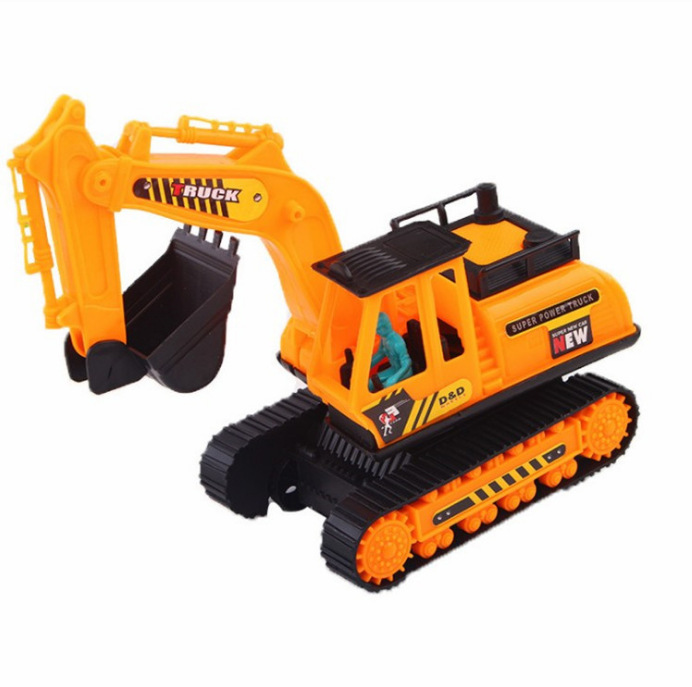 抖音赛车儿童玩具男孩惯性车模型仿真工程车夹娃娃机地摊车子