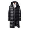 2024 Winter New Goose Down Jacket Black Gold Men's and Women's Long Thickened Couple's Hat Warm Wash-Free Down Jacket