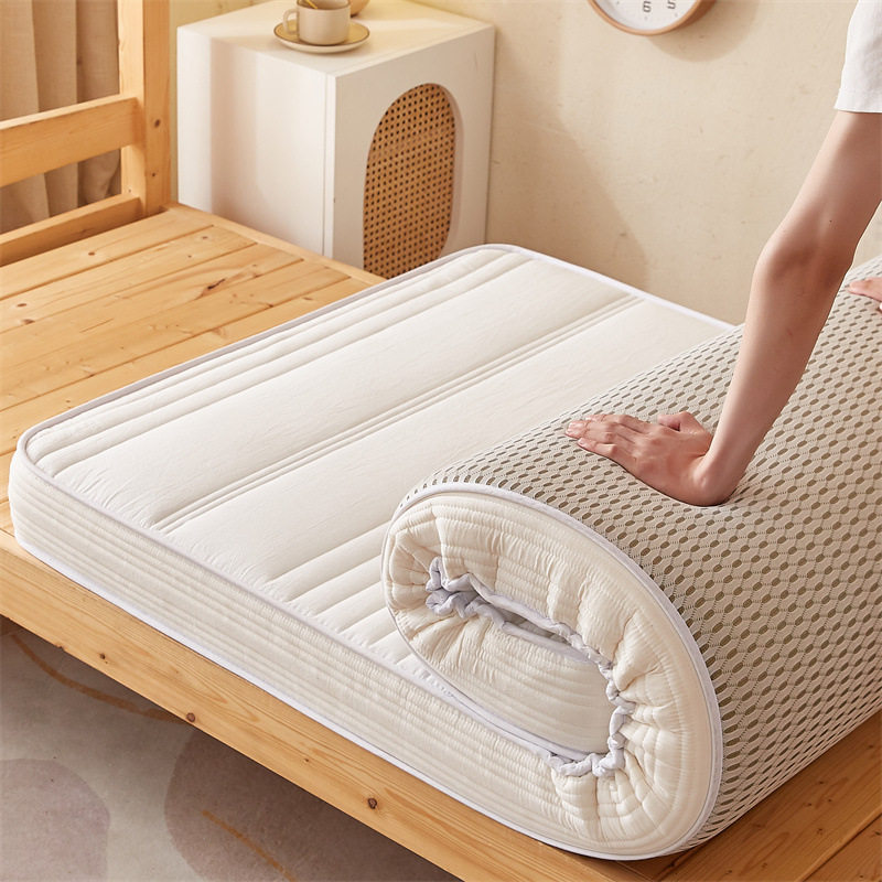 Coconut Brown Latex Sponge Mattress Upholstered Mat Home Bedroom Tatami Thickened Mat Student Dormitory Single Double Rental Room