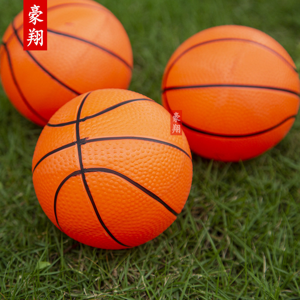 12cm Kidsren's Pvc Ball Orange Racket Ball Two-Yuan Store Wholesale Outdoor Inflatable Toy Small Basketball Small Football