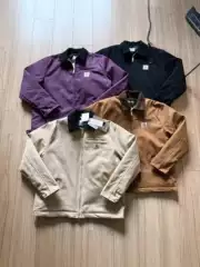 Cross-Border J01 American-Style Classic Detroit Heavy Canvas Work Jacket Retro Lapel Coat