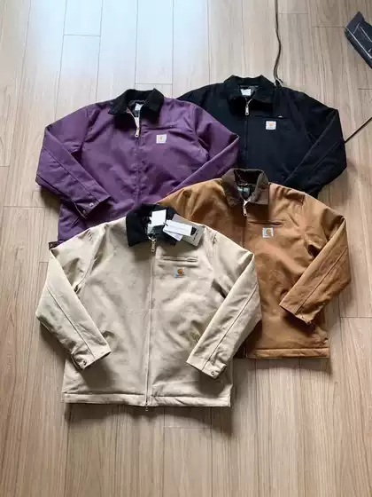 Cross-Border J01 American-Style Classic Detroit Heavy Canvas Work Jacket Retro Lapel Coat