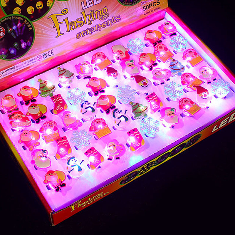 闪光软胶戒指发光戒指发光手指灯闪光手指灯万圣诞节玩具地摊批发