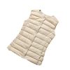 2024 New 90 Liner Lightweight down Jacket Women's Short Collarless Autumn and Winter New Thin Large Size Round Neck Warm Outside