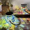Solar mosaic lamp projection garden decorative atmosphere lamp portable lamp table lamp outdoor lamp night light