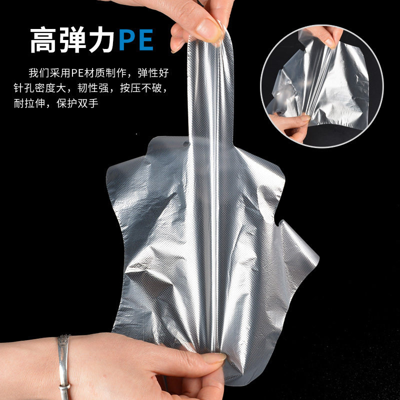 pe gloves 100 bags catering takeaway transparent thick food grade disposable gloves wholesale