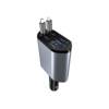 Cross-border mecha car mobile phone charger super fast charging four-in-one telescopic line car charger cigarette lighter car supplies