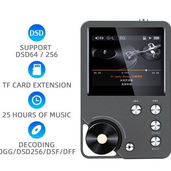 Master-Level Hifi Lossless Dsd256 Music Player High-Fidelity Sports Professional Mp3 Car Walkman