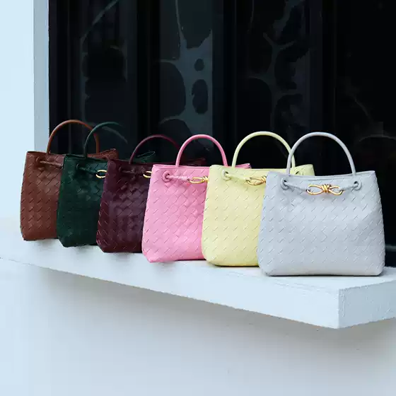 Cross-Border Popular Fashion Woven Bag with Metal Rope Tote Design, Single Shoulder, Hand-Held, Cross-Body, Large Capacity Commuter Bag