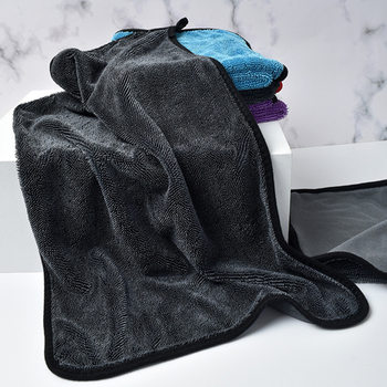 Pigtail water-absorbing towel, traceless cleaning car wash and wipe towel, water-absorbent pigtail towel, thickened rag wholesale