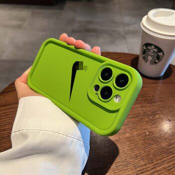 Internet famous tide brand for Apple 16promax mobile phone case 14plus silicone soft case iphone15 new high-end