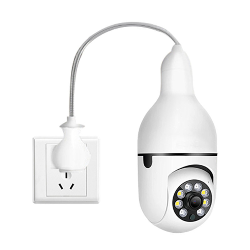 A6 Dual-Light Full-Color Night Vision Bulb Camera 360 Wireless Wifi Home Security Surveillance Camera E27 Smart