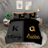 Crown Letter Cross-Border Three-Piece Couple Quilt Cover Valentine's Day Bedding Set Amazon Temu Export