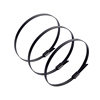 304 Stainless Steel Metal Self-Locking Cable Ties Black Spray Epoxy Resin Coated Cable Ties Stainless Steel Cable Ties