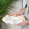 French-style ceramic baking screw plate microwave oven Amazon creative 19-grid egg doll baking plate snail baking plate Christmas ceramic