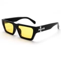 Bright black frame yellow film