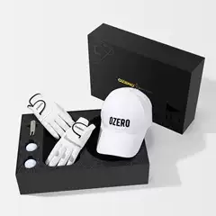 Golf Award Souvenir Lambskin Gloves, Ball Cap, Four-Piece Set, Bank Business Gift Set, Gift Customization