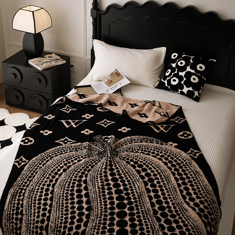 [Home] Throw Blanket, Half-Velvet Blanket, Sofa Nap Blanket, Decorative Blanket, Manufacturer, Cross-Border, Nordic Style