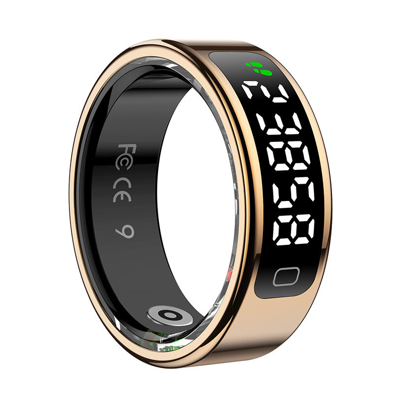 Cross-border R11C smart ring with display heart rate blood oxygen sleep monitoring step gesture control movement ring