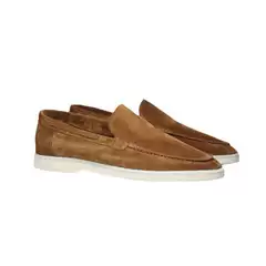 2024 Summer New Loafers, Suede Slip-On Driving Flat Shoes for Men, Large Size, Cross-Border Bean Shoes