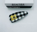 black and white large plaid