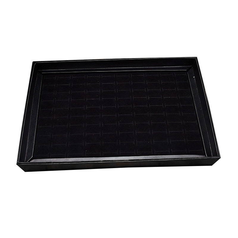 New in stock 100 hole ring box with cover window opening night market stall ring ear nail plate 100 ring display plate