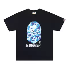 Cross-Border Wholesale Supply Colorful Ape Head Letter Print Short-Sleeve T-Shirt