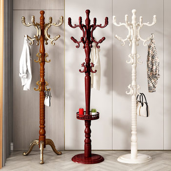 Modern Light Luxury Single-Pole Nordic American Style Modern Coat Rack Vertical Floor-Standing Coat Rack Bag Rack